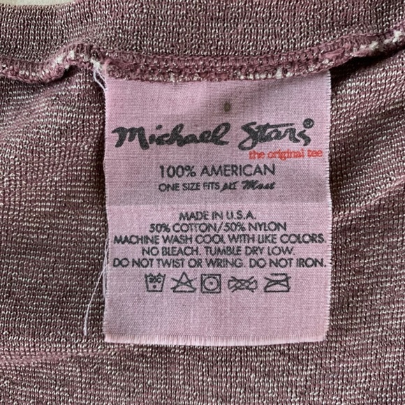 Michael Stars short sleeve low scoop neck puff t-shirt OSFM - Picture 5 of 7